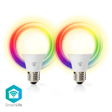 Nedis Wifilrc20e27 Smartlife Multicolour Lamp Wi fi E27 806 Lm 9 W Rgb / Warm To Co..