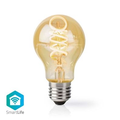Nedis Wifilrt10a60 Smartlife Led Filamentlamp Wi fi E27 360 Lm 4.9 W Warm To Cool W..