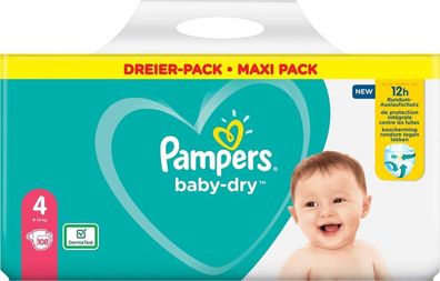 Pampers Baby Dry Maat 4 9 14 KG 108 Luiers