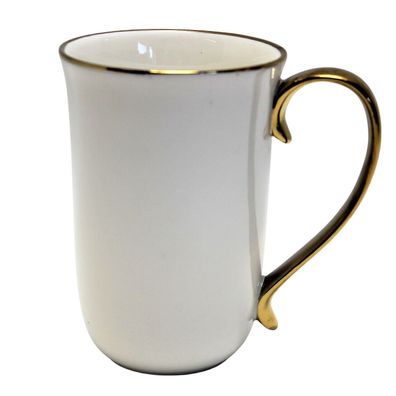 Kaffeebecher Großer Porzellan Eleganz Knochenporzellan Luxus Gold Collection