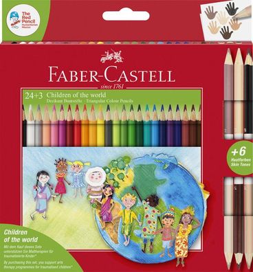 Faber Castell FC 201745 Kleurpotloden Driekant Children Of The World In Etui &aacut..