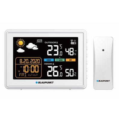 Wetterstation Hygrometer Luftdruck Innen- Und Außentemperaturanzeige Weiß