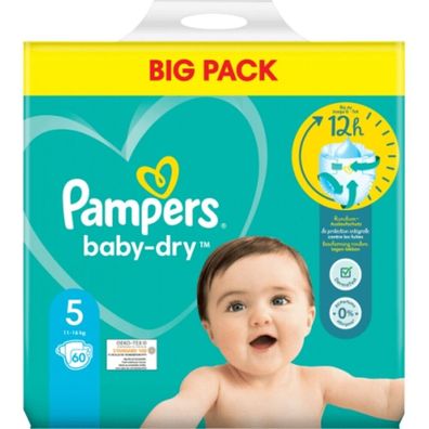 Pampers Baby Dry Maat 5 11 16 KG 60 Luiers