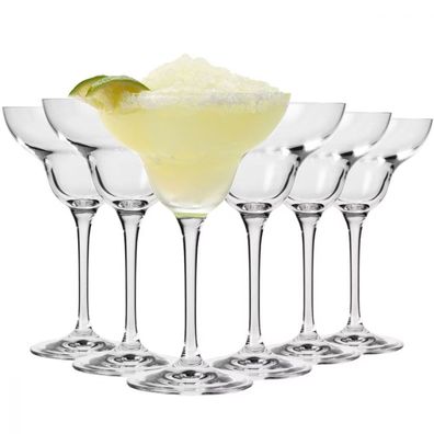 Margarita Gläser Cocktailglas Sektglas GlasSchalen 270ml Krosno 6 Stück Mixology