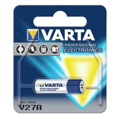 Varta V27A 12V Batterij Zilver/ Blauw