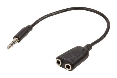 Valueline VLAP22100B02 Jack Stereo Audio Verdeelkabel 3,5 mm Mannelijk 2x 3,5 mm