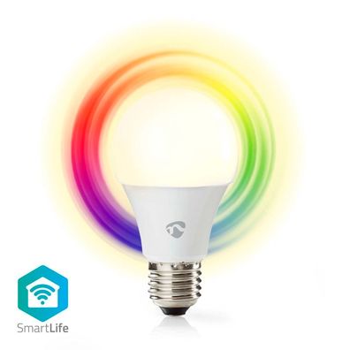 Nedis Wifilrc10e27 Smartlife Multicolour Lamp Wi fi E27 806 Lm 9 W Rgb / Warm To Co..