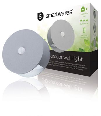 Ranex RA 1004236 Led Wandlamp Voor Buiten Met Sensor 0.5 W 60 Lm Grijs