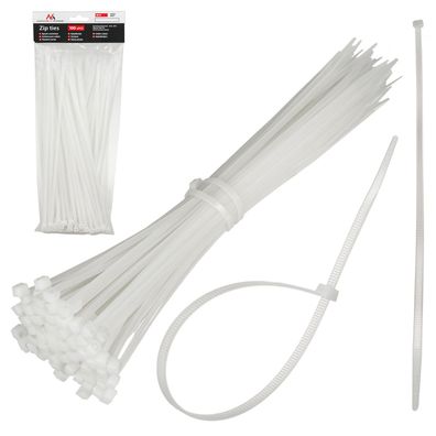 Kabelbinder Kabelstrapse Binder Kabelband UV 100-1000 Stück Schwarz Weiß