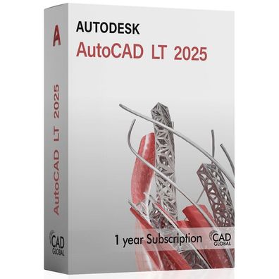 Autodesk AutoCAD LT 2025 für Windows 1 Jahr