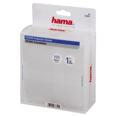 Hama CD/ DVD Hoesjes 100 Pak Transparant