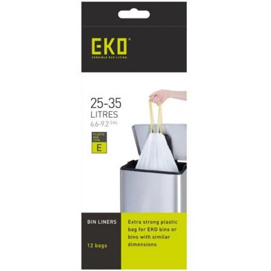 EKO Afvalzak Type E 25 35 Liter Rol met 12 Afvalzakken