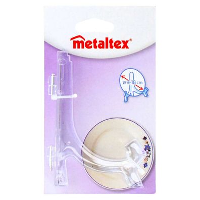 Metaltex Bordenhouder 9 18 cm Acryl/ Transparant