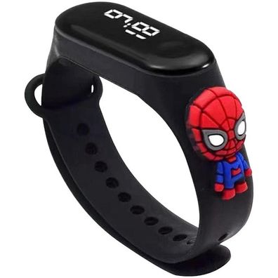 Spider-Man Silikon Armbanduhr - Marvel Comics Takara Tomy Kinder Silikon Armbanduhren