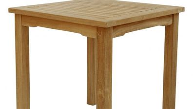 Gartentisch aus Teak mit 6x6 cm Tischbeinen 75 cm
