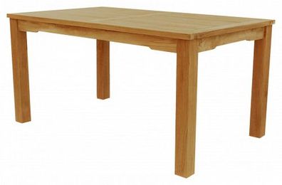 Gartentisch aus Teak mit 6x6 cm Tischbeinen 120 cm