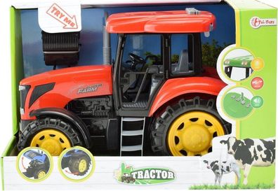 Toi Toys Tractor Rood met Licht en Geluid