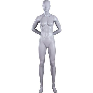 Penther Damen-Schaufensterpuppe athletische Figur, Arme auf dem Rücken, magnetische A
