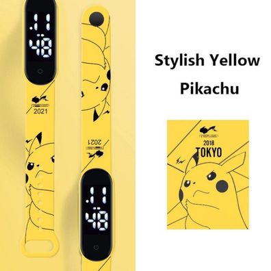 Pikachu Silikon Armbanduhr 4 - Nintendo Pokemon Takara Tomy Silikon Armbanduhren