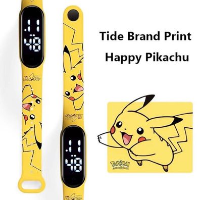 Pikachu Silikon Armbanduhr 5 - Nintendo Pokemon Takara Tomy Silikon Armbanduhren