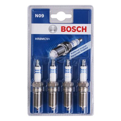 Bosch 4x Pack Zündkerze M14x1,25 SW 16mm Schlüssel Gewindelänge 25mm 1,3mm