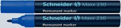 5 Schneider Maxx 230 Permanent-Marker blau 123003 Rundspitze
