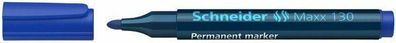 5x Schneider Permanent-Marker Maxx 130 Rundspitze blau 113003