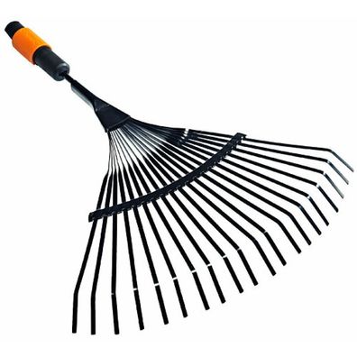QuikFit Fächerbesen (schwarz/ orange, 43cm)