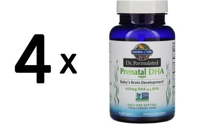 4 x Dr. Formulated Vegan Prenatal DHA - 30 softgels