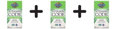 3 x Vitamin Code RAW B-Complex - 120 vcaps