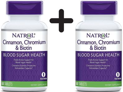 2 x Cinnamon Biotin Chromium - 60 tabs