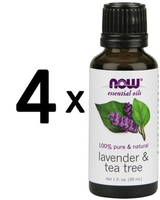 4 x Essential Oil, Lavender & Tea Tree Oil - 30 ml.