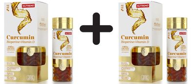 2 x Curcumin + Bioperine + Vitamin D - 60 caps