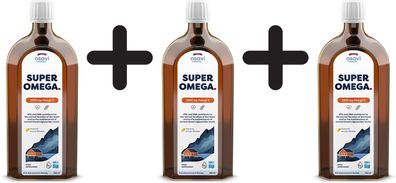 3 x Super Omega, 2900mg Omega 3 (Lemon) - 500 ml.
