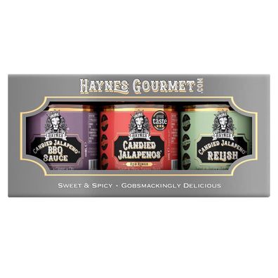 Haynes Gourmet Candied Jalapenos 3er Set Summer Bundle SCHARF - Süße, Würze