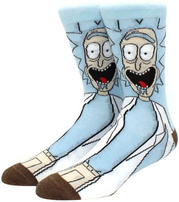 Rick & Morty Cartoon Socken - Ricky Happy Faces 360° Motiv Rick Lustige Heroes Socken