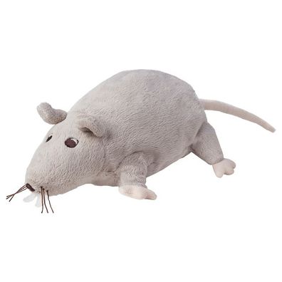 IKEA GOSIG RATTA Ratte Grau Maus Kuscheltier Mäuschen Plüschtier Stofftier NEU
