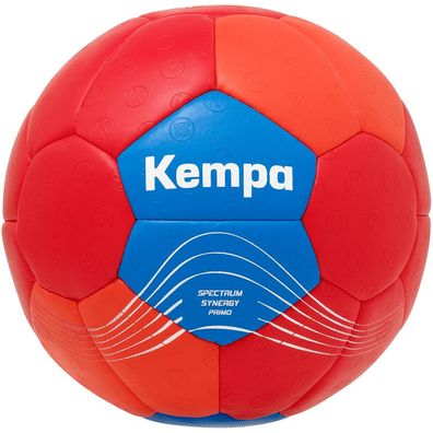 KEMPA Handball Spectrum Synergy Primo Top Handball Größe 2 Rot/ Blau NEU