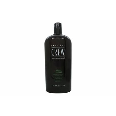 American Crew 3-In-1 Tea Tree Shampoo/ Conditioner/ Body Wash 1000ml