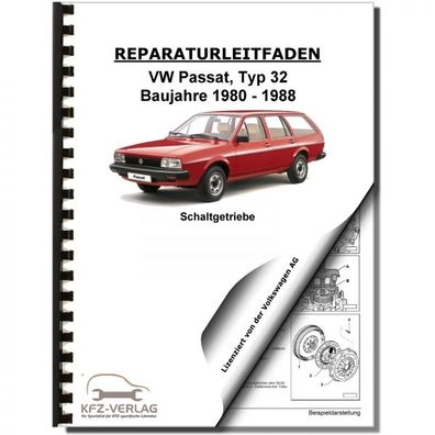 VW Passat 2 32 (80-88) 4 Gang Schaltgetriebe Kupplung 014/ I Reparaturanleitung