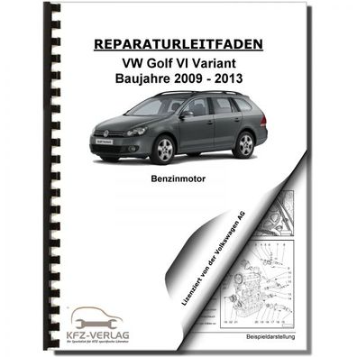 VW Golf 6 Variant (09-13) 4-Zyl. 1,4l Benzinmotor 140-170 PS Reparaturanleitung