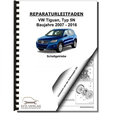 VW Tiguan Typ 5N 2007-2016 6 Gang Schaltgetriebe 0A6 Kupplung Reparaturanleitung