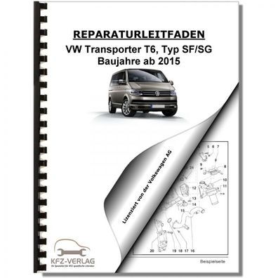 VW Transporter T6 ab 2015 Karosserie Montagearbeiten Außen Reparaturanleitung