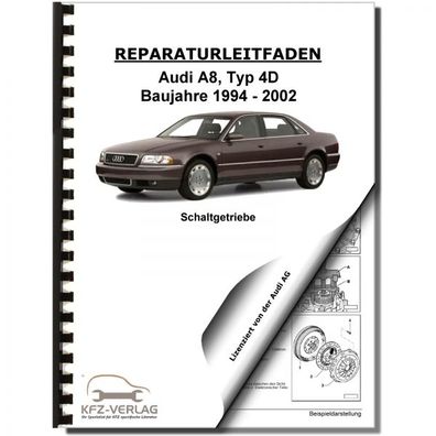Audi A8 Typ 4D 1994-2002 5 Gang Schaltgetriebe 01A Kupplung Reparaturanleitung