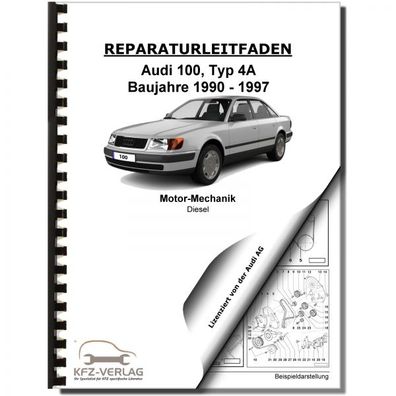Audi 100 Typ 4A 1990-1997 5-Zyl. Dieselmotor 82 PS Mechanik Reparaturanleitung