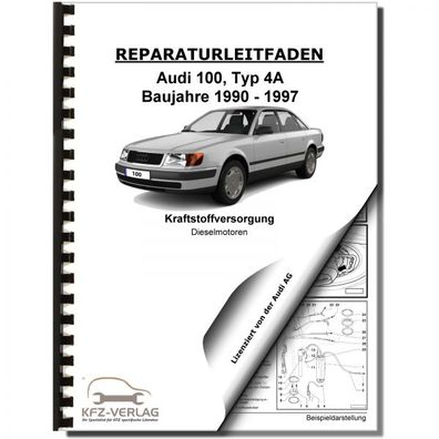 Audi 100 Typ 4A 1990-1997 Kraftstoffversorgung Dieselmotoren Reparaturanleitung