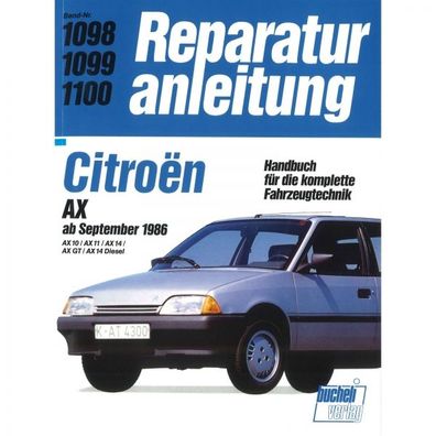 Citroen AX (1986-1998) Reparaturanleitung Bucheli Verlag