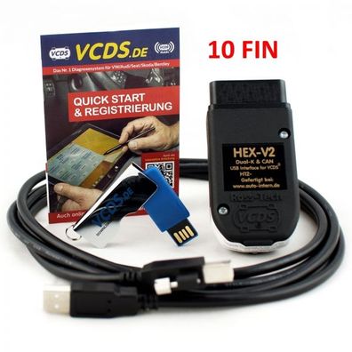 HEX-V2 inkl. VCDS Lizenz - 10 FIN - Diagnoseadapter