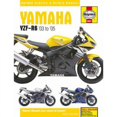 Yamaha Motorrad YZF R6 (2003-2005) Reparaturanleitung Haynes