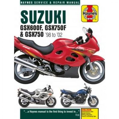 Suzuki Motorrad GSX600F, GSX750F, GSX750 (1998-2002) Reparaturanleitung Haynes